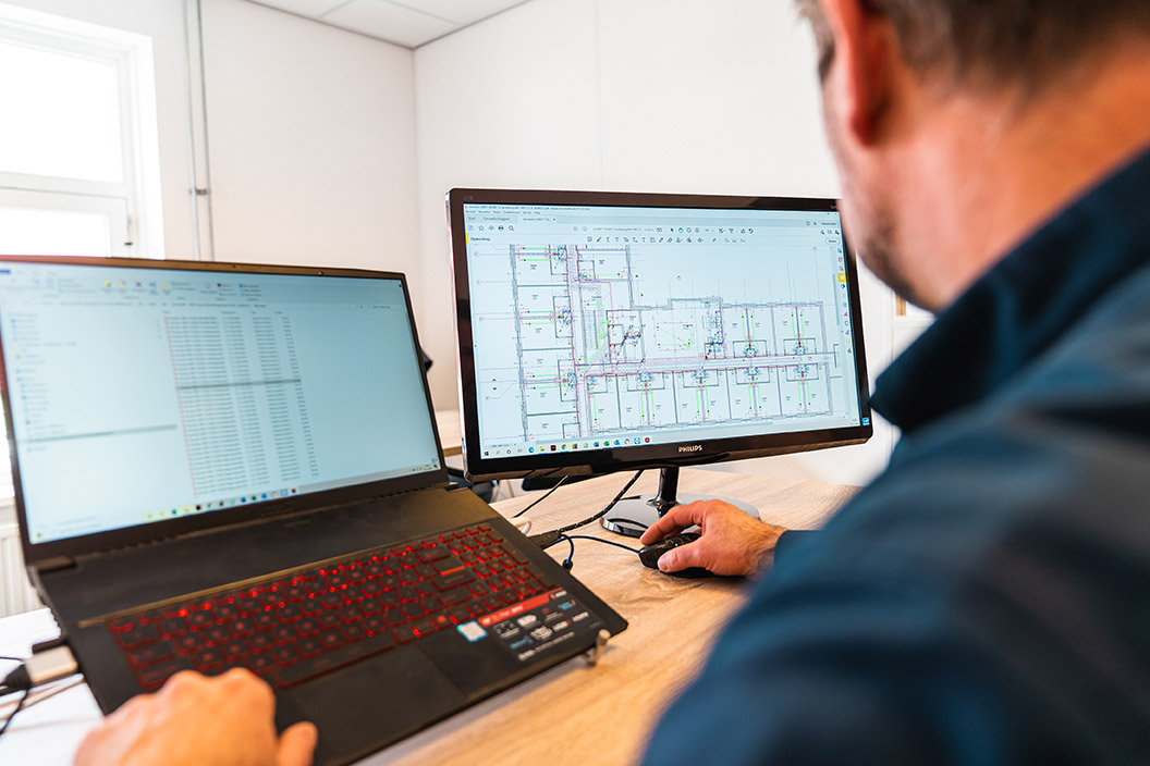 Klimaatinstallatie in technische ruimte